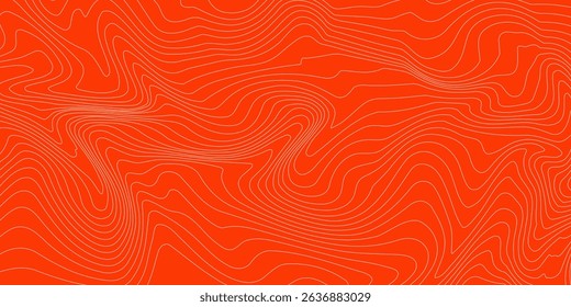 Abstract Seamless Pattern with Linear Stylized Salmon Fish Fillet Texture. Vector Background for Fish Packaging, Sushi Restaurants and Menu Design