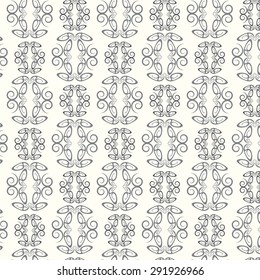 abstract seamless pattern lines curve monochrome vector background