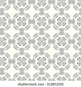 abstract seamless pattern lines curve vector background