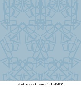 Abstract Seamless Pattern with Abstract Lines. Geometric Art Print. Tribal style design. 