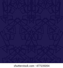 Abstract Seamless Pattern with Abstract Lines. Geometric Art Print. Tribal style design. Ethnic pattern