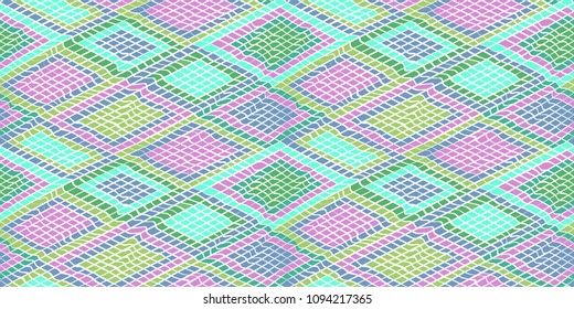 Abstract seamless  pattern .Lines squares, stripes wavy .For Wallpaper,fabrics,t-shirts, and so on.Vector illustration.