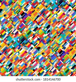 Resumen de un patrón sin fisuras de líneas y rayas. Textura geométrica. Diseño juvenil moderno para deportes y estilo de vida activo. Ilustración vectorial de material.