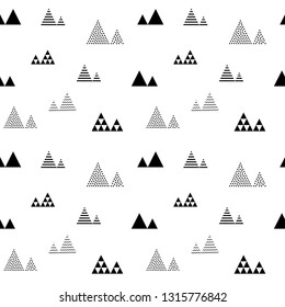 Abstract seamless pattern with little triangles repeat