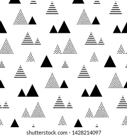 Abstract seamless pattern with little triangles repeat