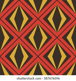 Abstract seamless pattern with lozenge figures