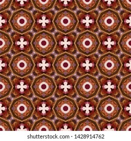 Abstract seamless pattern luxury ornament in islamic style. Abstract geometric element arabesque