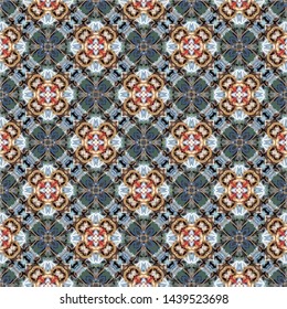 Abstract seamless pattern luxury ornament in islamic style. Abstract geometric element arabesque