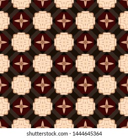Abstract seamless pattern luxury ornament in islamic style. Abstract geometric element arabesque