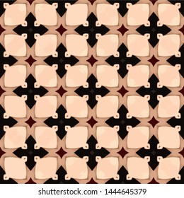Abstract seamless pattern luxury ornament in islamic style. Abstract geometric element arabesque