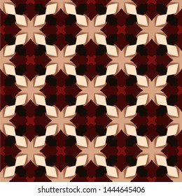 Abstract seamless pattern luxury ornament in islamic style. Abstract geometric element arabesque