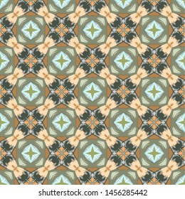 Abstract seamless pattern luxury ornament in islamic style. Abstract geometric element arabesque
