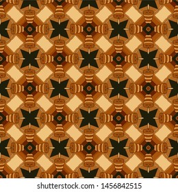 Abstract seamless pattern luxury ornament in islamic style. Abstract geometric element arabesque
