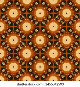 Abstract seamless pattern luxury ornament in islamic style. Abstract geometric element arabesque