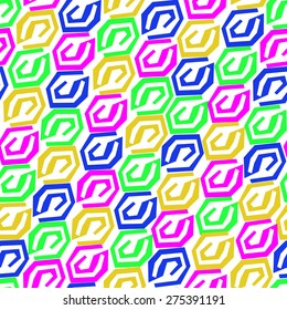 Abstract seamless pattern made of colorful elements.
