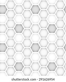 Abstract seamless pattern made from hexagons