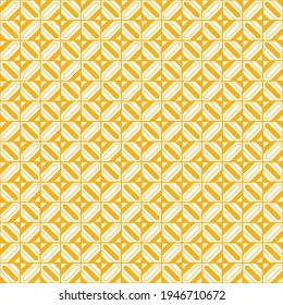 Abstract seamless pattern made with lines and shapes, orange background, design for wallpaper, background fills, card, banners