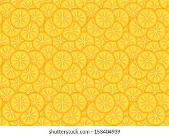 abstract seamless pattern made of orange slices