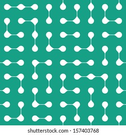 Abstract seamless pattern made of simple connected drops
