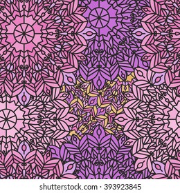Abstract seamless pattern. Mandala background. Vintage decorative elements. Seamless pattern can be used for wallpaper, pattern fills, web page background, surface textures.
