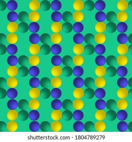 Abstract seamless pattern  with many colored balls. Geometric pattern with circles or balls. 3D Colorful Balls, Multicolored Background Template for wallpaper, banner, poster.