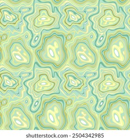Abstract seamless pattern with marbling - hand drawn vector illustration.