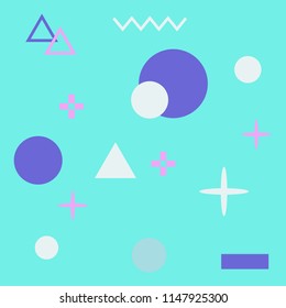 Abstract seamless pattern memphis style