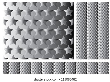 abstract seamless pattern with metallic stars for your design