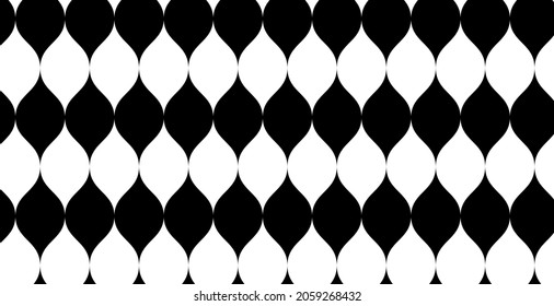 Resumen de patrón sin fisuras, fondo geométrico mínimo, patrón geométrico repetido, patrón gráfico moderno, fondo de patrón negro y blanco