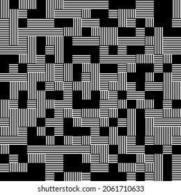 Abstract seamless pattern, minimal geometric background, repeating geometric pattern, graphic modern pattern, black and white pattern background