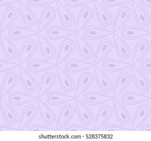 Abstract seamless pattern. Mirror geometric ornament. Vector illustration purple color