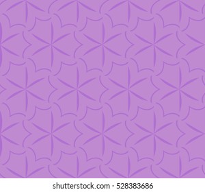 Abstract seamless pattern. Mirror geometric ornament. Vector illustration purple color