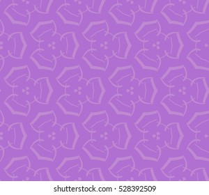 Abstract seamless pattern. Mirror geometric ornament. Vector illustration purple color