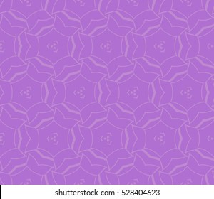 Abstract seamless pattern. Mirror geometric ornament. Vector illustration purple color