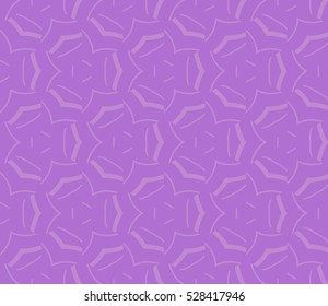 Abstract seamless pattern. Mirror geometric ornament. Vector illustration purple color