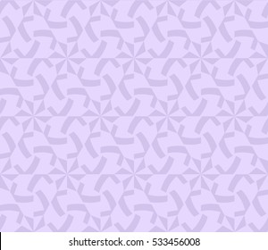 Abstract seamless pattern. Mirror geometric ornament. Vector illustration purple color
