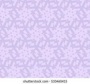 Abstract seamless pattern. Mirror geometric ornament. Vector illustration purple color