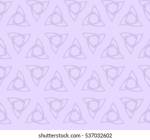 Abstract seamless pattern. Mirror geometric ornament. Vector illustration purple color