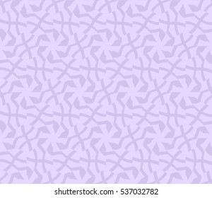 Abstract seamless pattern. Mirror geometric ornament. Vector illustration purple color