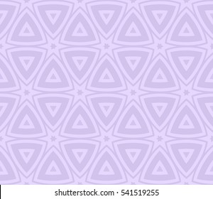 Abstract seamless pattern. Mirror geometric ornament. Vector illustration purple color