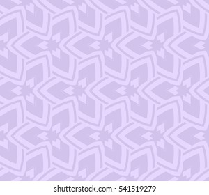 Abstract seamless pattern. Mirror geometric ornament. Vector illustration purple color