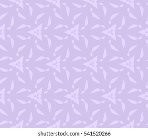 Abstract seamless pattern. Mirror geometric ornament. Vector illustration purple color