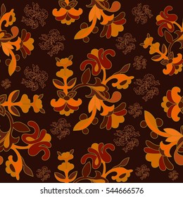 Abstract seamless pattern model . Mandala pattern repetition. Vintage background. Seamless pattern can be used for wallpaper , patterns, textiles, tissue, packaging, surface texture to the design.