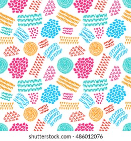 Abstract seamless pattern. Modern fashion design. Vector illustration. Good for textile design or wrapping.