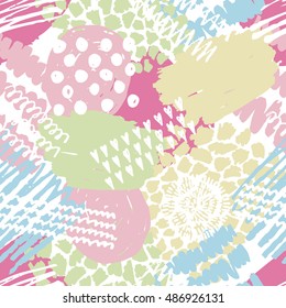 Abstract seamless pattern. Modern fashion design. Vector illustration. Good for textile design or wrapping.