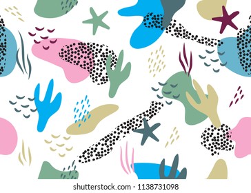 ABSTRACT SEAMLESS PATTERN. MODERN GEOMETRIC TEMPLATE