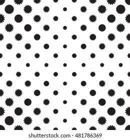 Abstract Seamless Pattern . Modern Halftone dots Design.