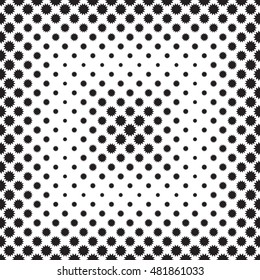 Abstract Seamless Pattern . Modern Halftone dots Design. 
