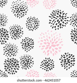 Abstract seamless pattern. Modern hand drawn background, cover.