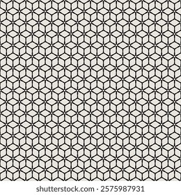 Abstract seamless Pattern modern line. Simple Geometric Black Pattern. Black and white seamless geometric background. Vector illustration